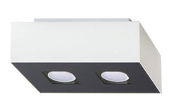 2-lichts plafondlamp Mono