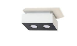 2-lichts plafondlamp Mono
