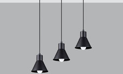 3-lichts hanglamp Taleja met E27 fitting