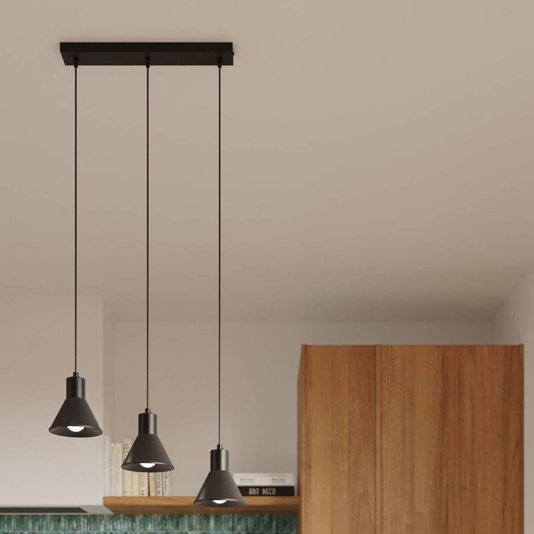3-lichts hanglamp Taleja met E27 fitting