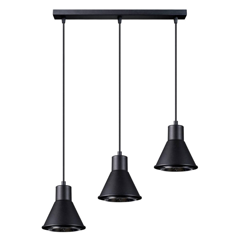 3-lichts hanglamp Taleja met Es111 fitting