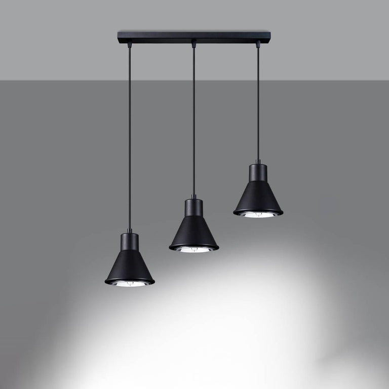 3-lichts hanglamp Taleja met Es111 fitting