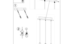 3-lichts hanglamp Taleja met Es111 fitting