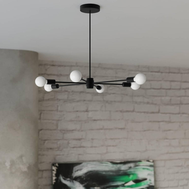 5-lichts kroonluchter Lango