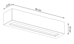Wandlamp Vega 50 beton