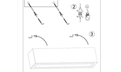 Wandlamp Vega 50 beton