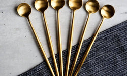 Set van 6 latte lepels Elegante