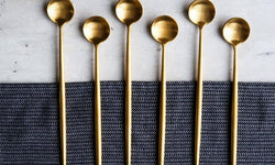 Set van 6 latte lepels Elegante