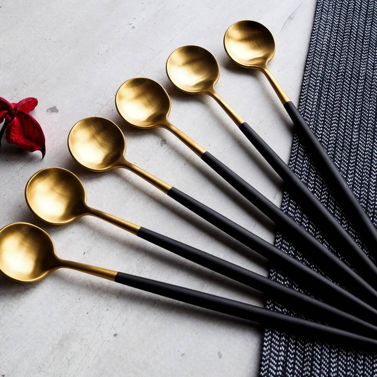 Set van 6 latte lepels Elegante