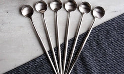 Set van 6 latte lepels Elegante