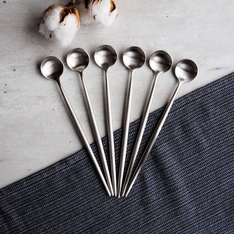 Set van 6 latte lepels Elegante