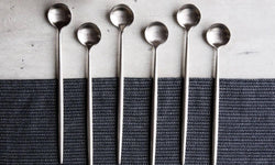 Set van 6 latte lepels Elegante