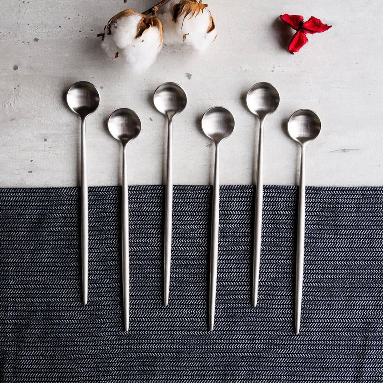 Set van 6 latte lepels Elegante