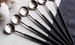 Set van 6 latte lepels Elegante