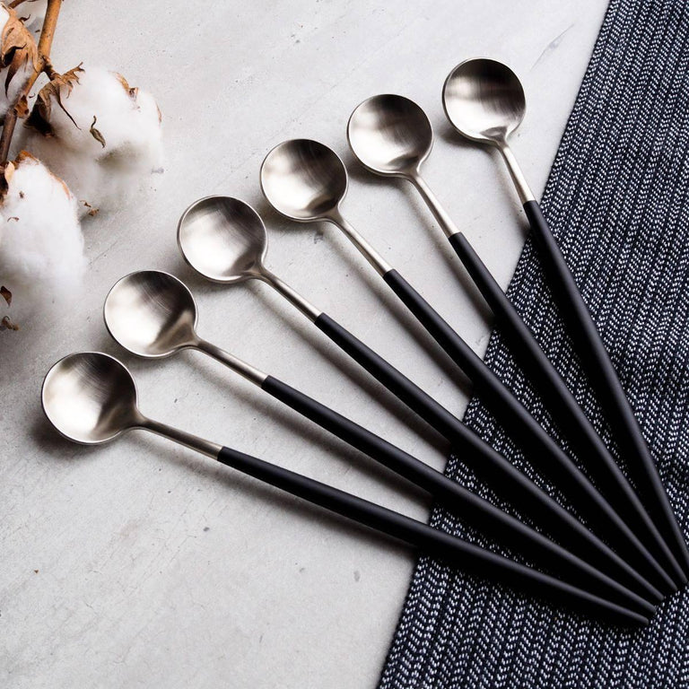 Set van 6 latte lepels Elegante