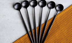 Set van 6 latte lepels Elegante