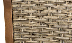 Set van 2 klapstoelen van en kunststof rotan