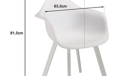 Set van 6 tuinstoelen Mali