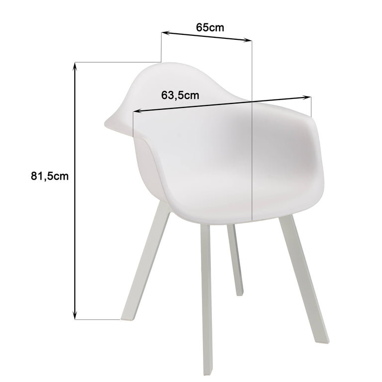 Set van 6 tuinstoelen Mali