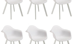 Set van 6 tuinstoelen Mali