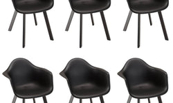 Set van 6 tuinstoelen Mali