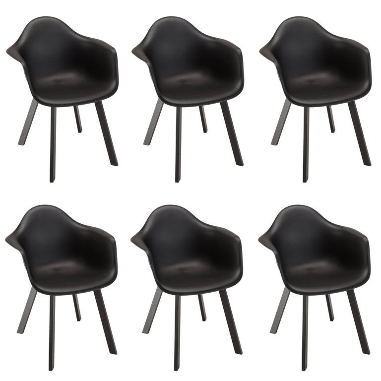 Set van 6 tuinstoelen Mali