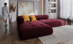 Hoekbank Lily links chenille