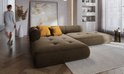 Hoekbank Lily links chenille