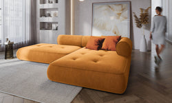 Hoekbank Lily rechts chenille