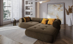 Hoekbank Lily rechts chenille