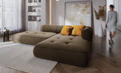 Hoekbank Lily rechts chenille