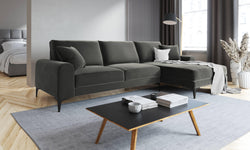 4.5-zitshoekbank Madara rechts velvet