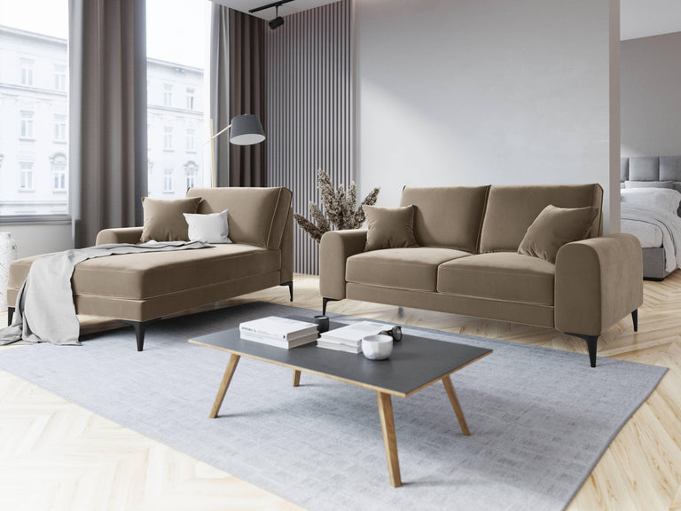 Chaise longue Madara links velvet
