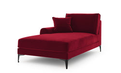 Chaise longue Madara links velvet