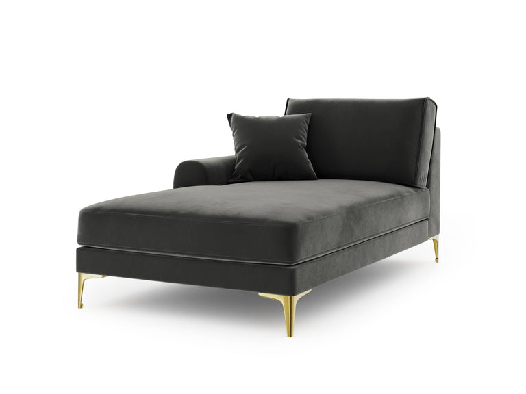 Chaise longue Madara links velvet