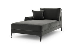 Chaise longue Madara links velvet