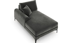 Chaise longue Madara links velvet