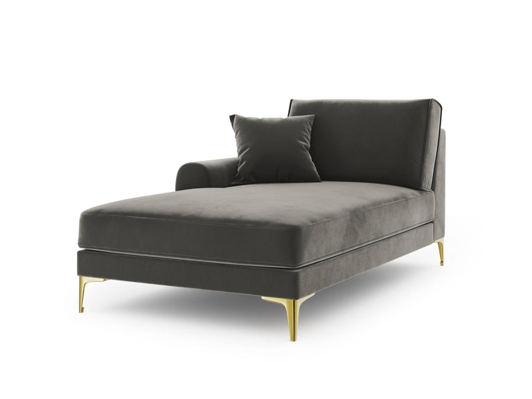 Chaise longue Madara links velvet