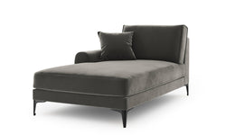 Chaise longue Madara links velvet