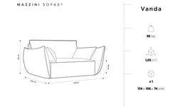 Fauteuil Vanda velvet