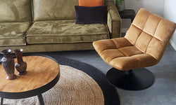Vloerkleed Nico jute rond