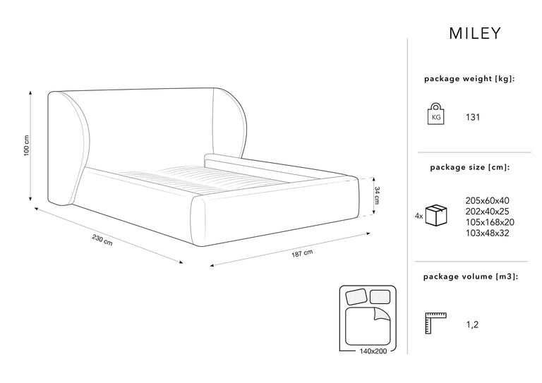 Bed frame Miley