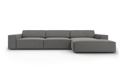 4-zits hoekbank Jodie velvet rechts