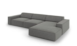 4-zits hoekbank Jodie velvet rechts