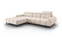 4-zits hoekbank Alyse velvet links