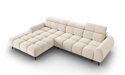 4-zits hoekbank Alyse velvet links