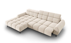 4-zits hoekbank Alyse velvet links