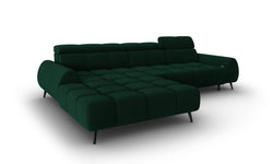 4-zits hoekbank Alyse velvet links