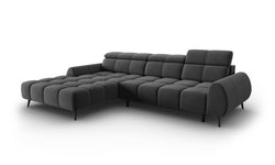 4-zits hoekbank Alyse velvet links