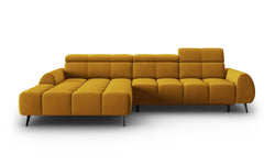 4-zits hoekbank Alyse velvet links